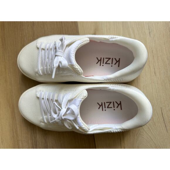Kizik Hands Free Casual White Sneakers Men’s 5.5 / Women’s 7 - Picture 3 of 7
